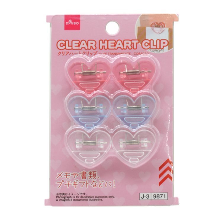 文書夾/透明愛心 6入