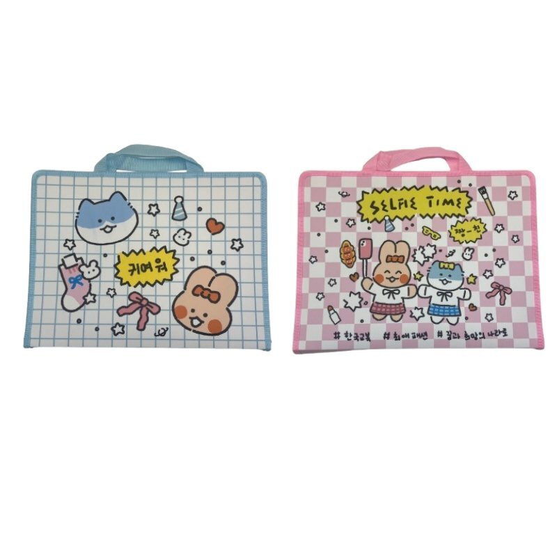 附提把檔案袋/韓系風角色 26×3×35cm