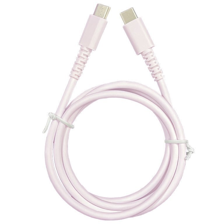 雙Type-C傳輸充電線/粉紅 1M