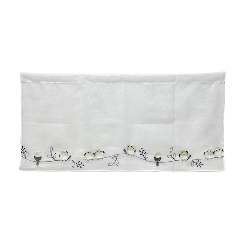 短簾/白眉長尾山雀 100×45cm