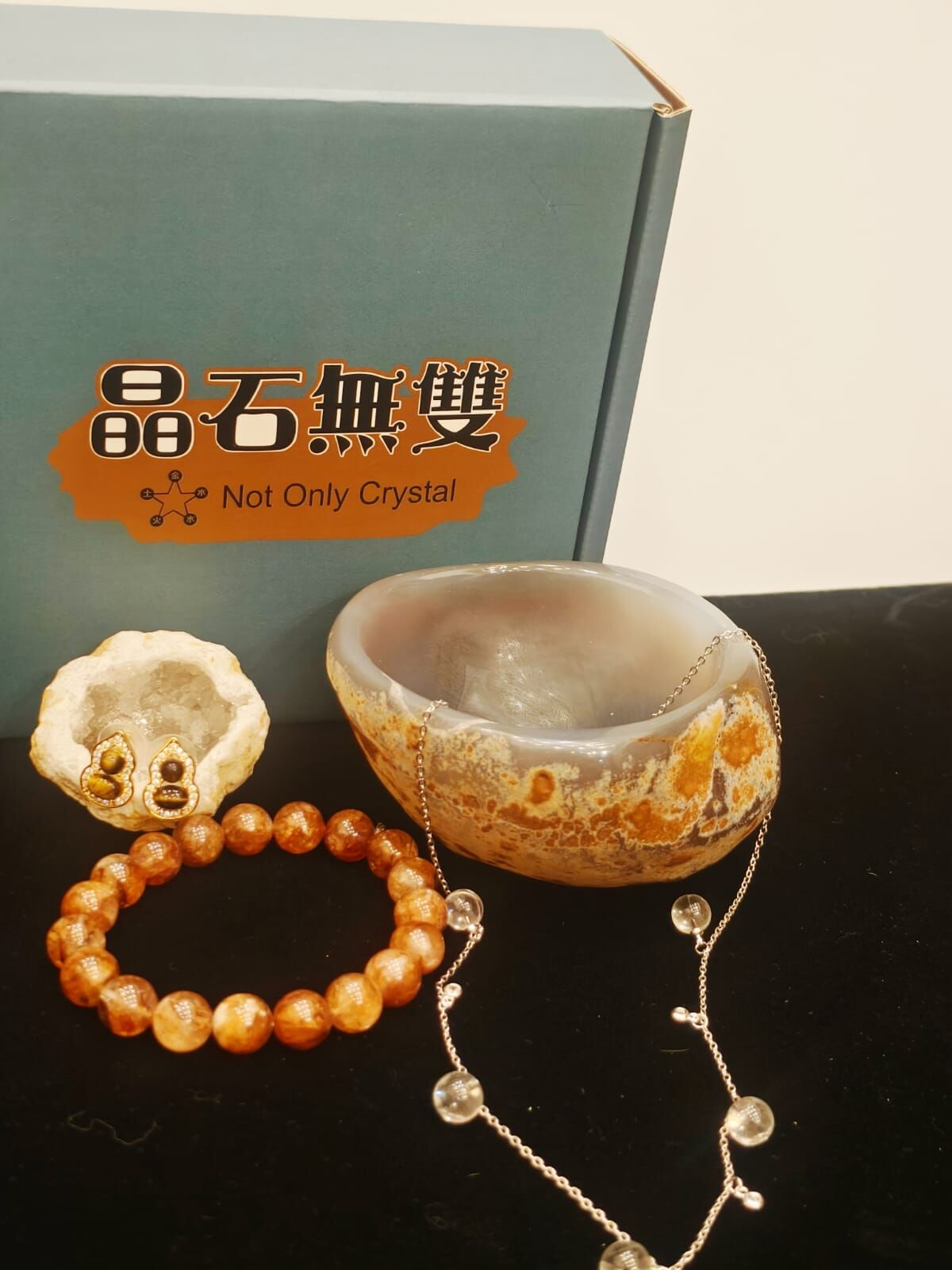 0102CYSTB2-水晶CS- 百寶箱 5件套 [頸鏈同耳環同戒指(隨機)] (B2)