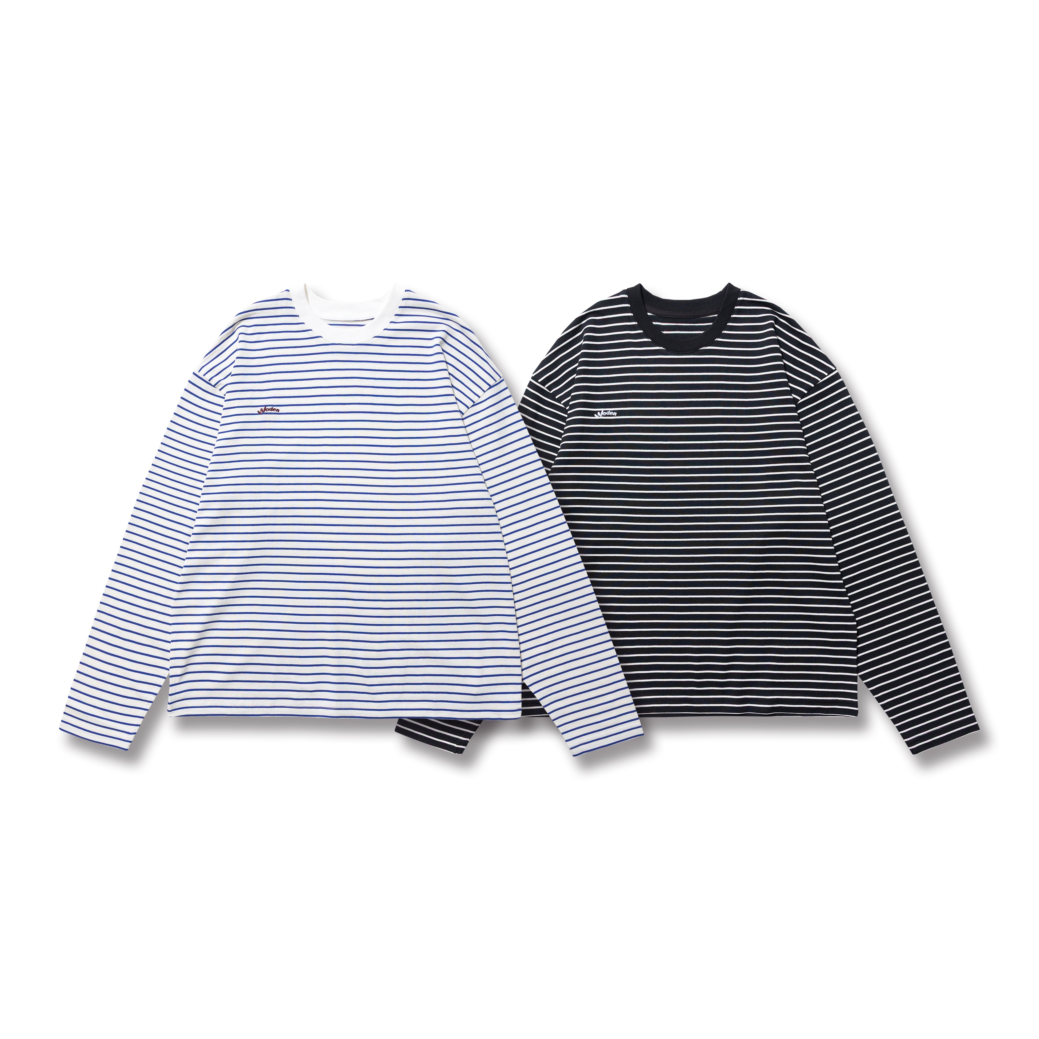 【車庫服飾】WODEN Striped LS Tee / 條紋長T