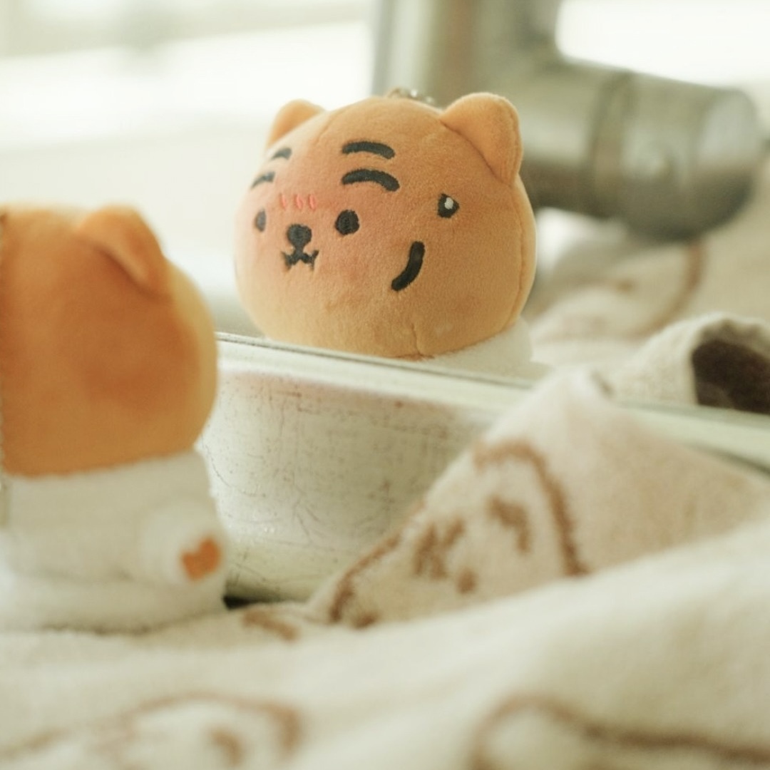 MUZIK TIGER 浴袍造型 吊飾 洗澡 絨毛玩具 老虎 韓國代購