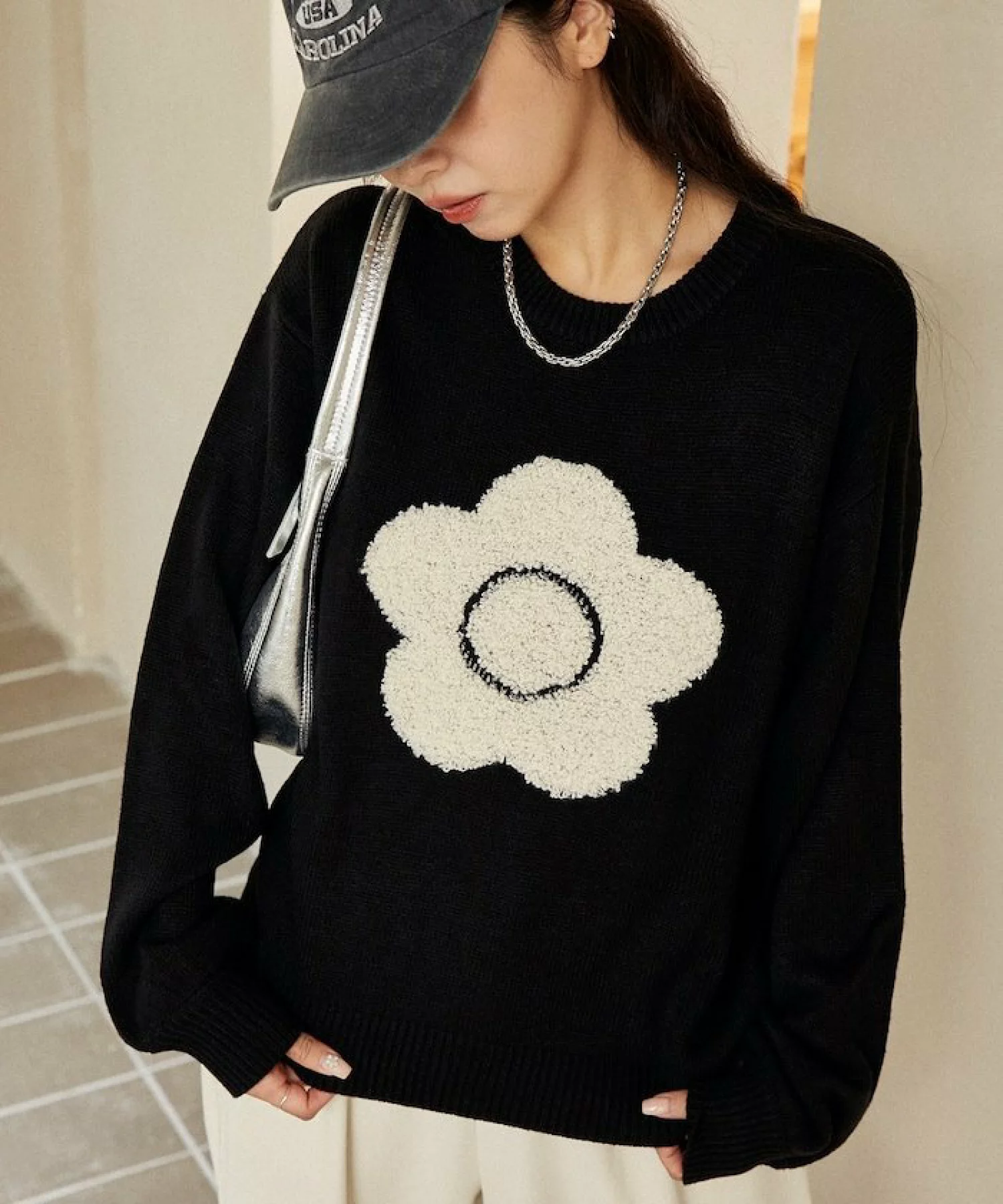 PUBLUX X MARY QUANT 花花系列🇯🇵 提花針織毛衣 [日本限定]