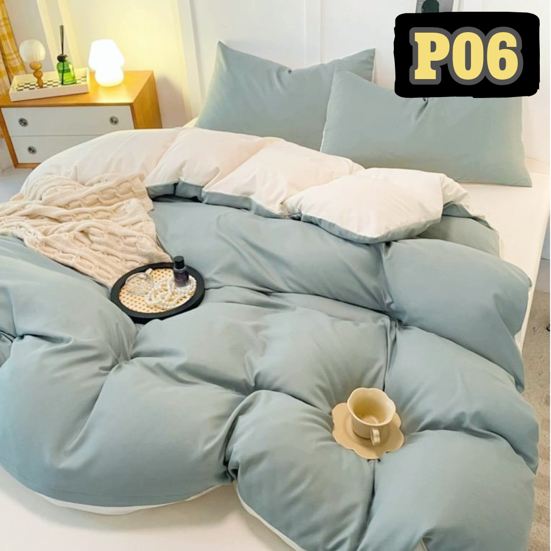 極簡主義純色加厚床品4件套裝 P06