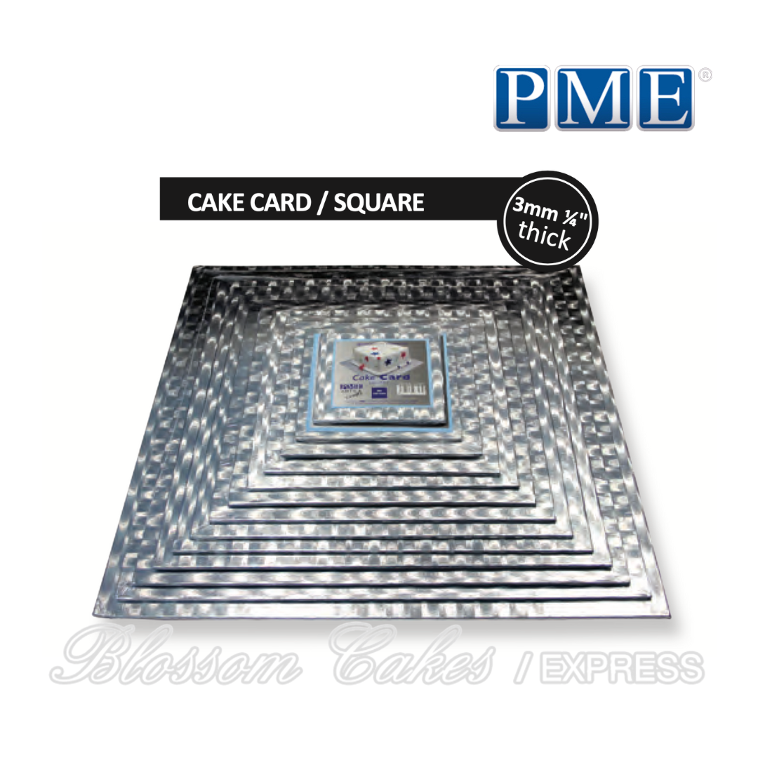 PME Square Cake Card 3mm thick (Various Sizes Available)