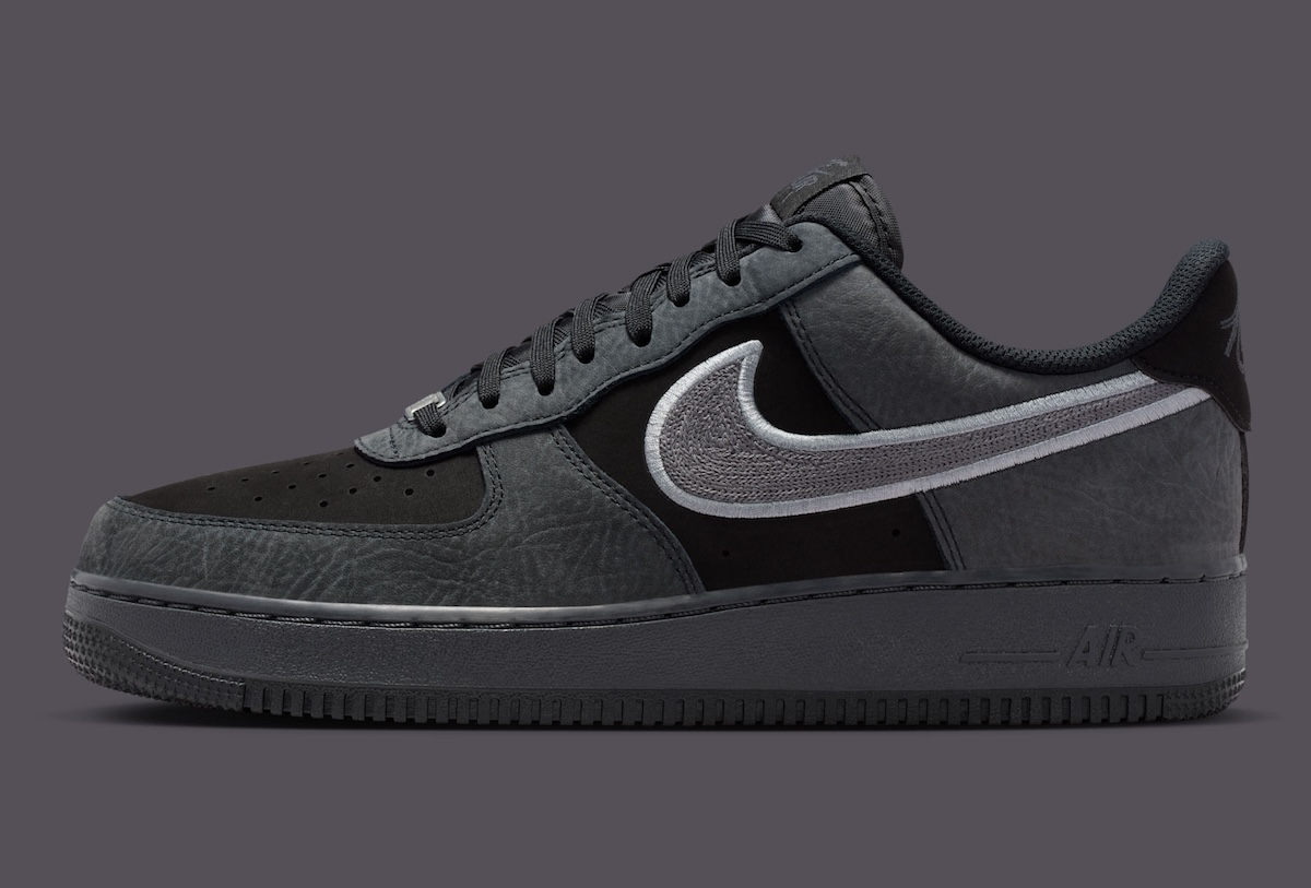 【預訂】NIKE AIR FORCE 1 07 炭灰黑拼銀-MEN