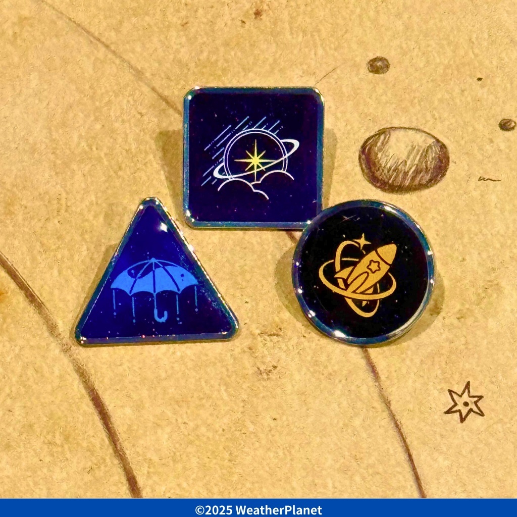 「ACG.GO」「預購」Weather Planet ウェザプラピンバッジ！ 防水PIN SET