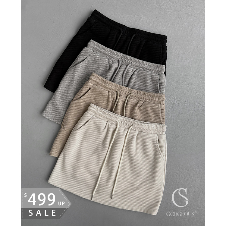 G9783 現貨 「一年四季糯米A字褲裙」