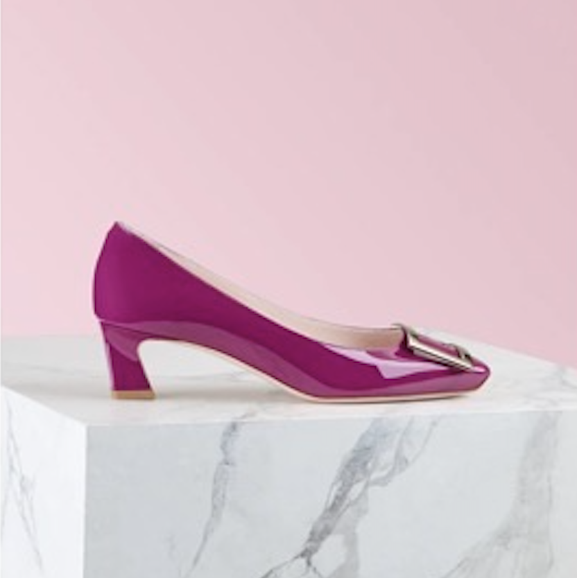 Roger Vivier RV trompette heels 45mm berry color