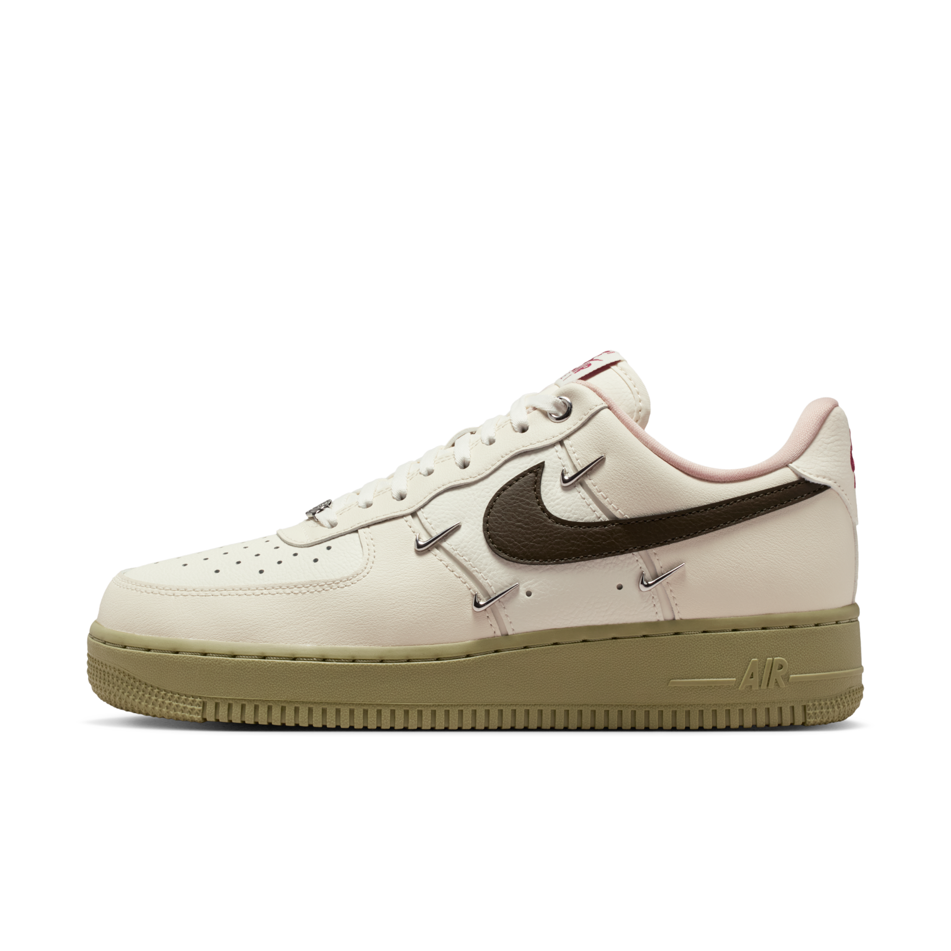 【預訂】NIKE AIR FORCE 1 07 LX 卡其啡 銀剔（泫雅款）-WOMEN(UNISEX)