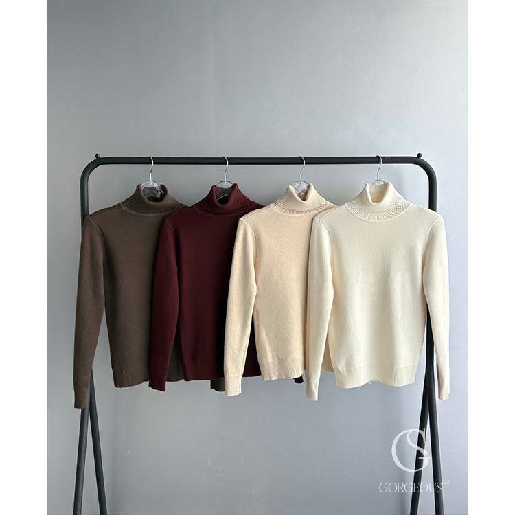 G3207 「雙面兔毛保暖高領衣」