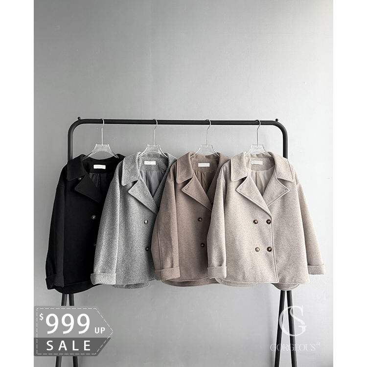 M116 「毛呢防風挺版外套」