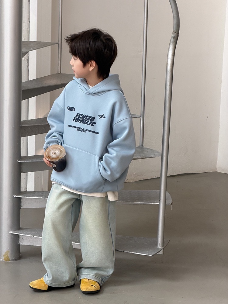 美式休閒磨毛連帽衛衣 / 3色