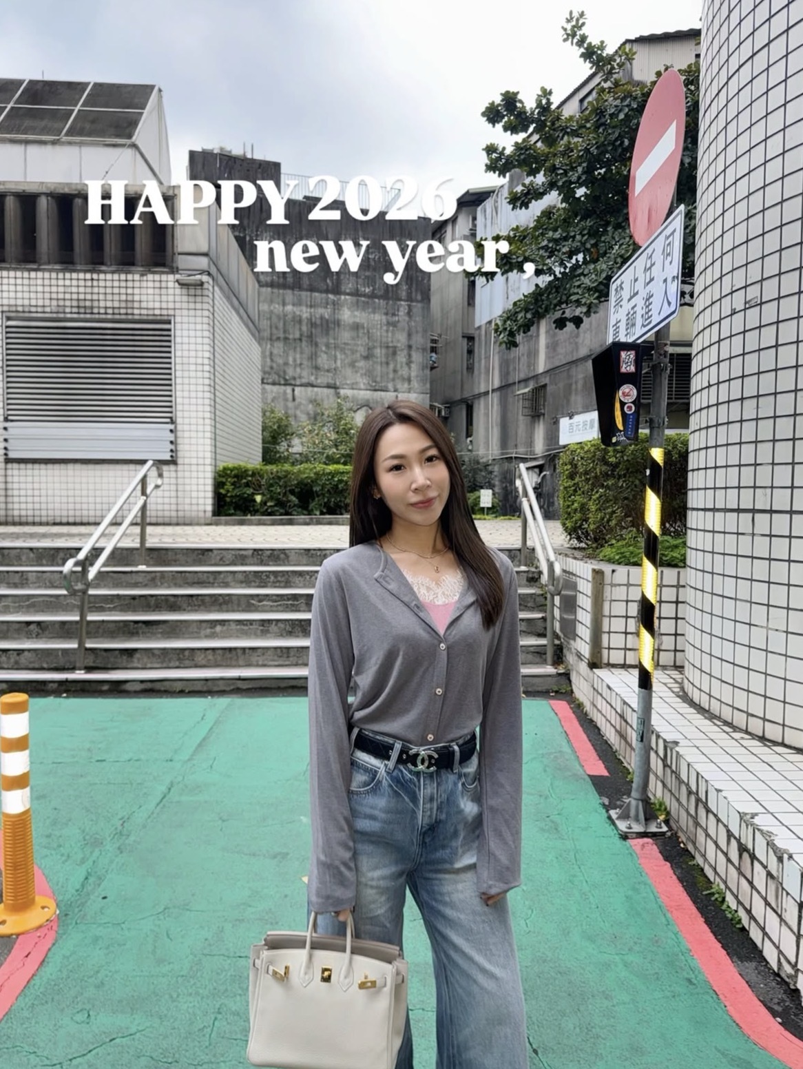 神秘小性感lace 假兩件 - 灰色