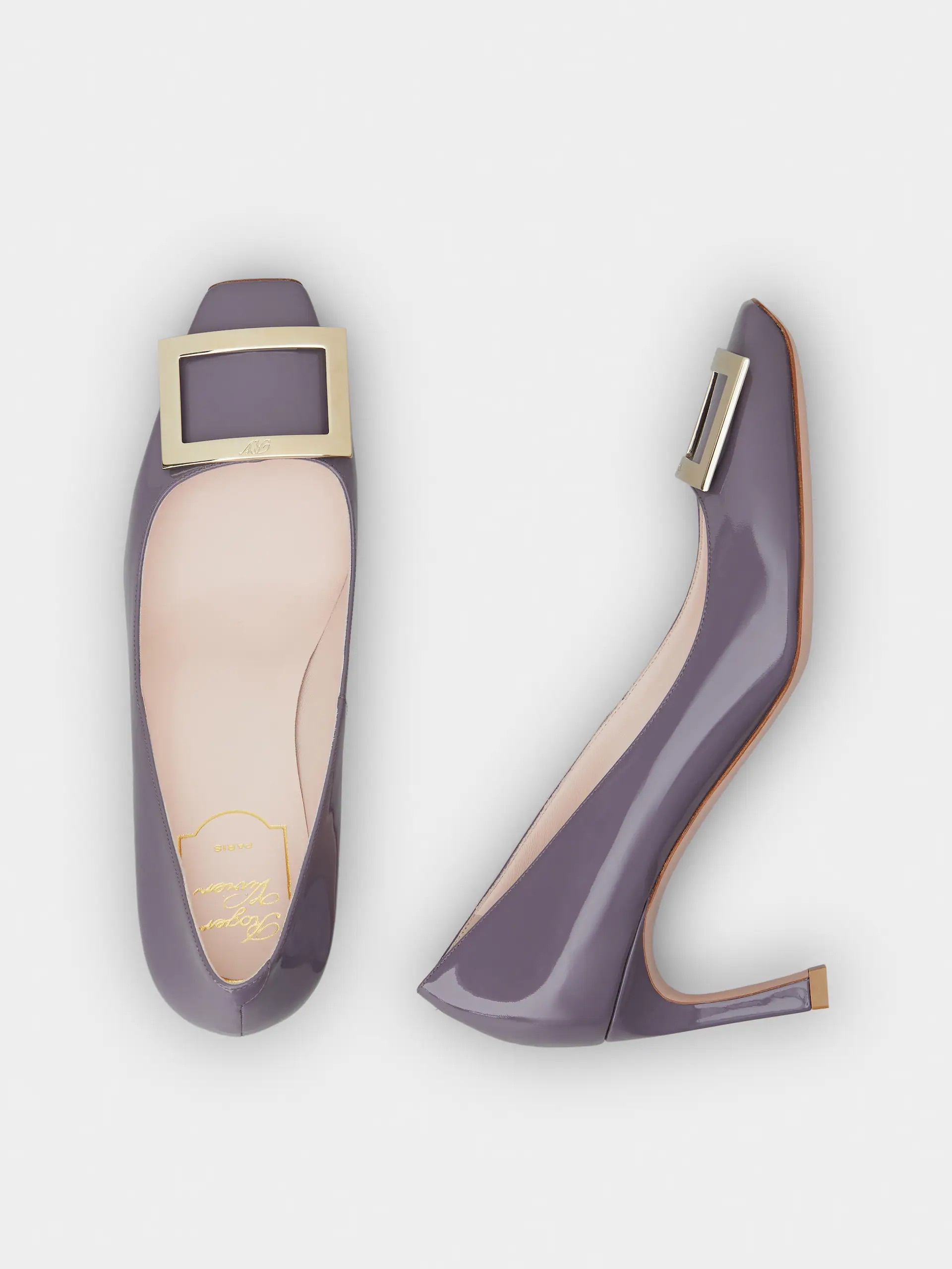 Roger Vivier RV trompette heels 70mm purple violet