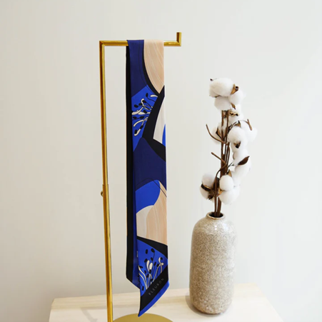 1FL0104-345 [FLEURON] Bloom Bandeau 5x90cm Bleu Cobalt #TXF02SK4050CBL (EU)