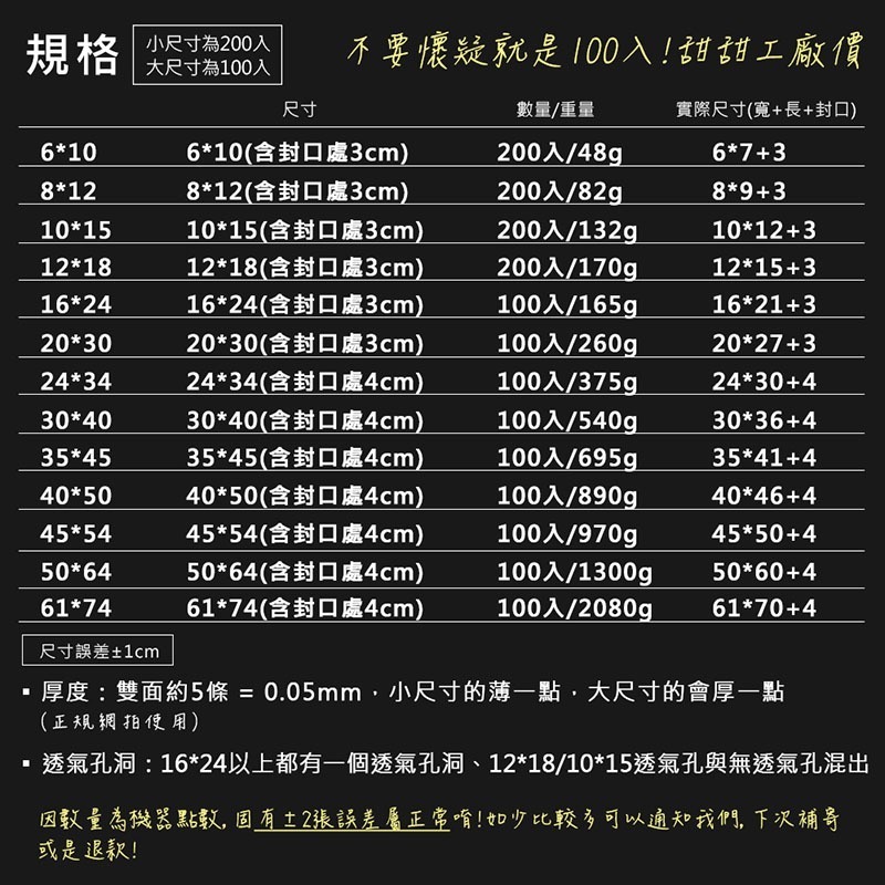 OPP自黏袋【BC0003】