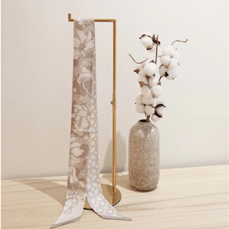 1FL0104-351 [FLEURON] La Délicatesse Bandeau 5x120cm Taupe #TXF05SK0808MOL (EU)