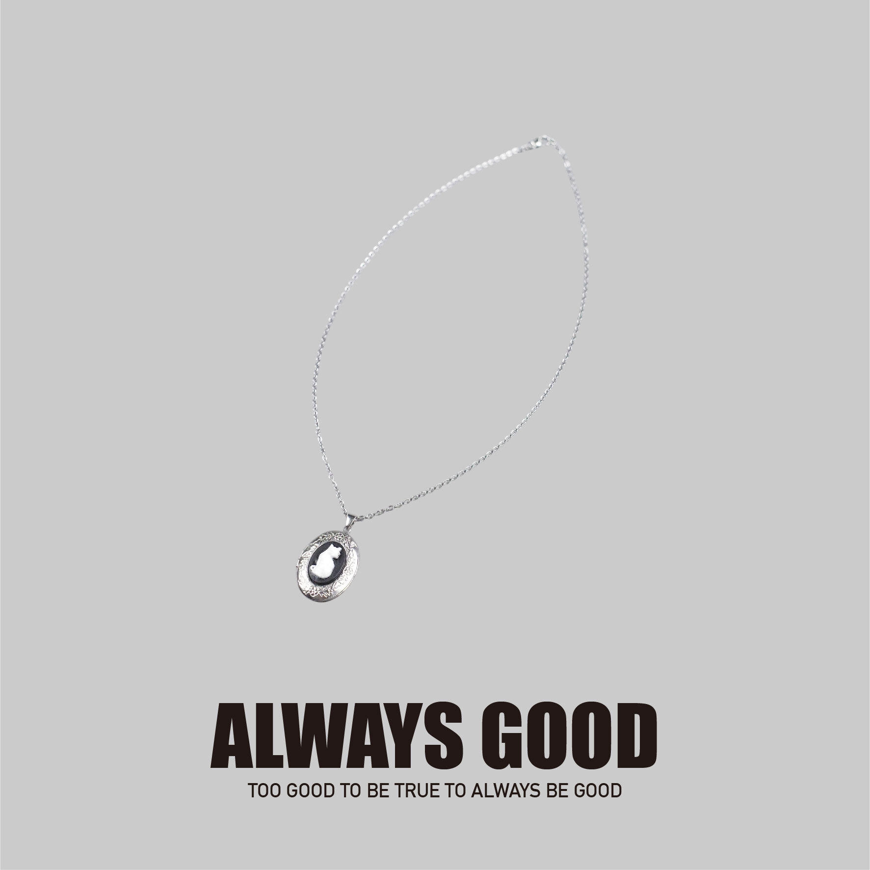 『Always_Good』貓咪 相片盒 墜飾 項鍊
