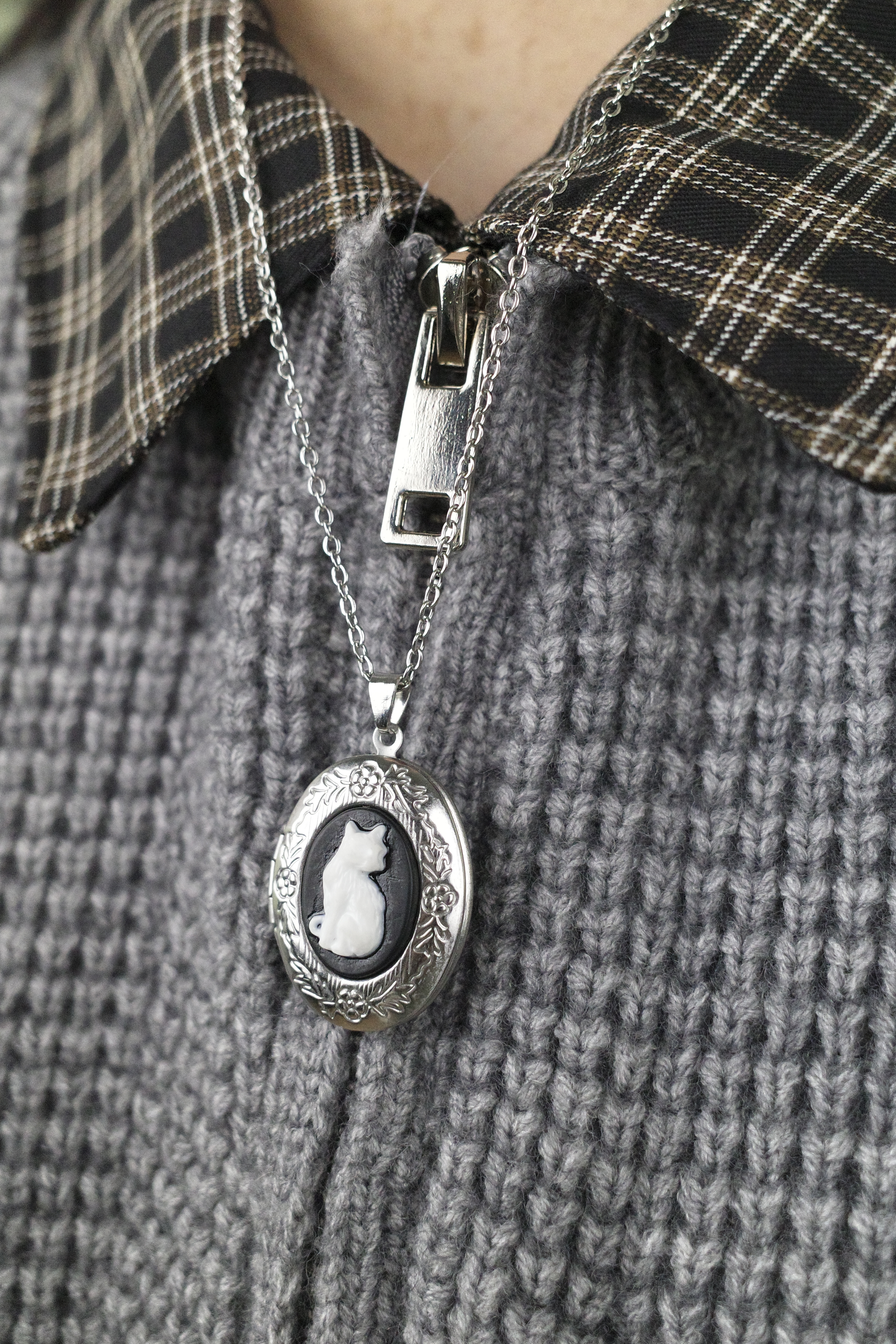 『Always_Good』貓咪 相片盒 墜飾 項鍊