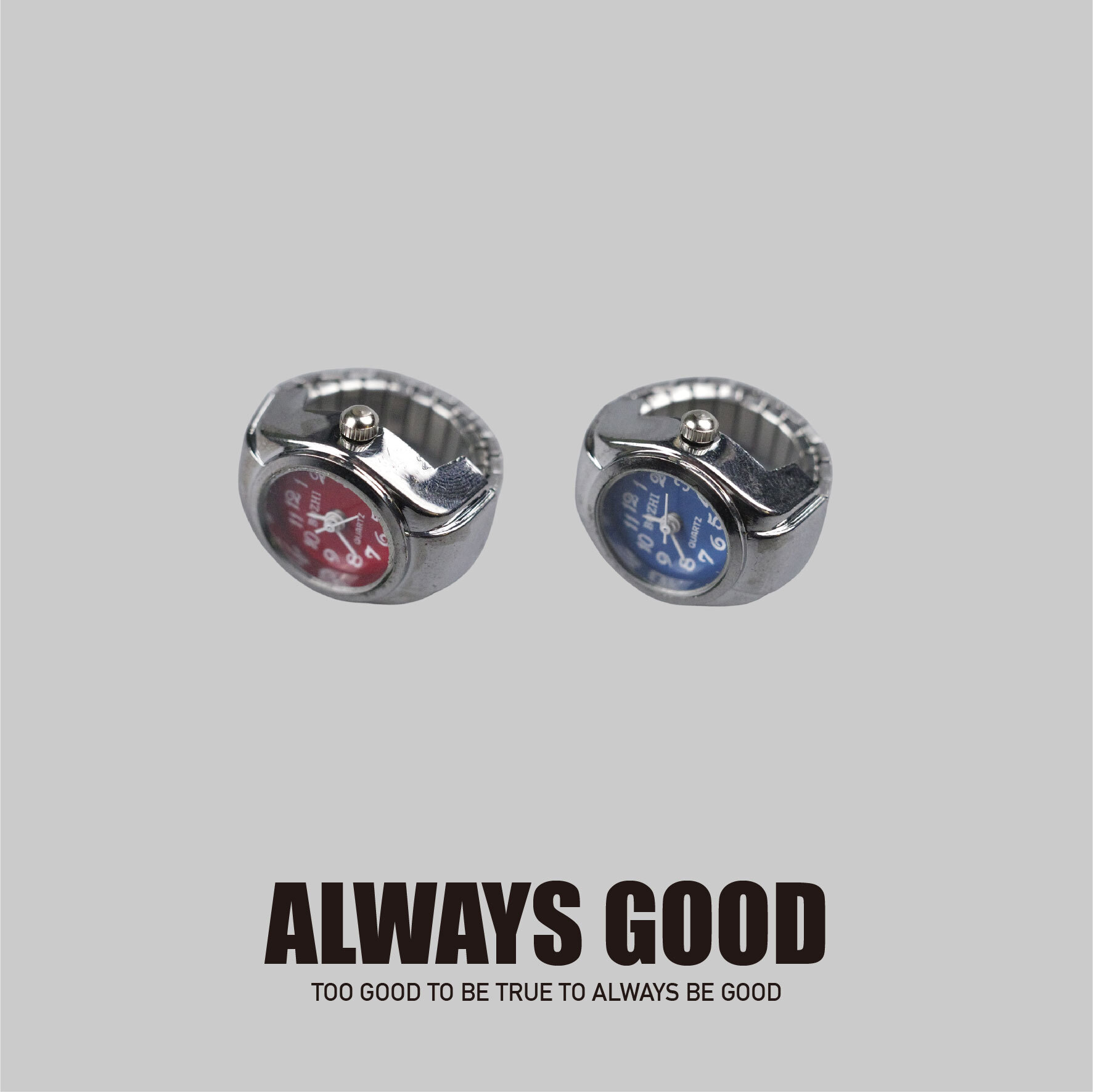 『Always_Good』復古 手錶造型 時間可調 戒指