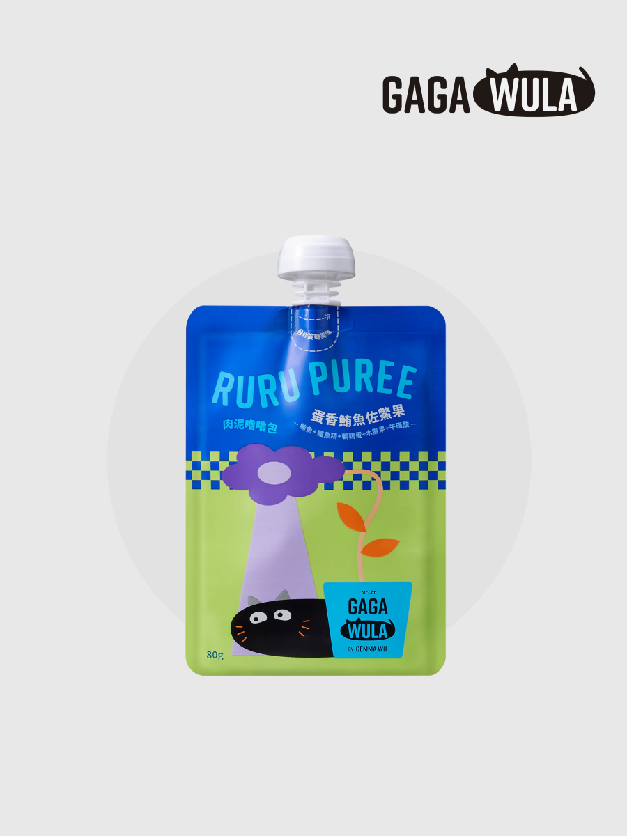 【GAGAWULA】RURU PUREE 肉泥嚕嚕包｜蛋香鮪魚佐鱉果