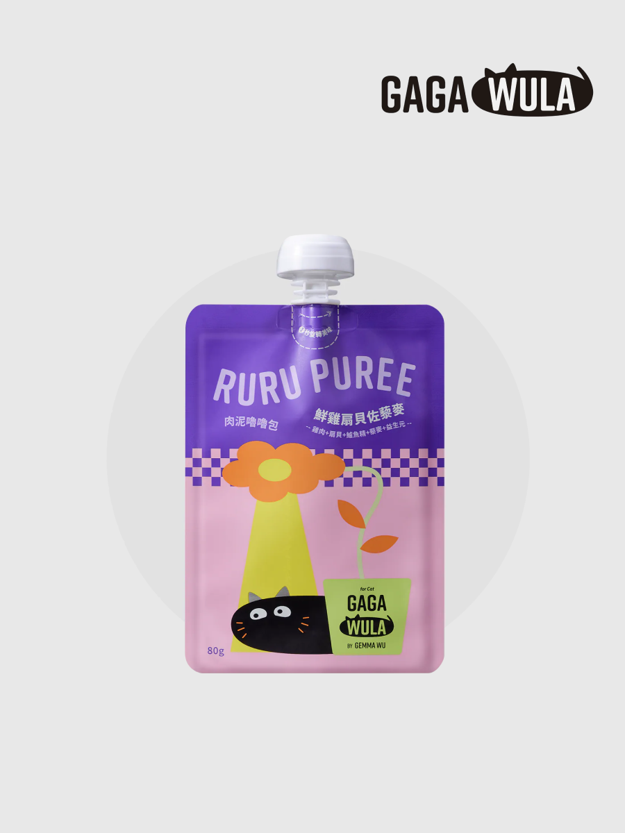 【GAGAWULA】RURU PUREE 肉泥嚕嚕包｜鮮雞扇貝佐藜麥