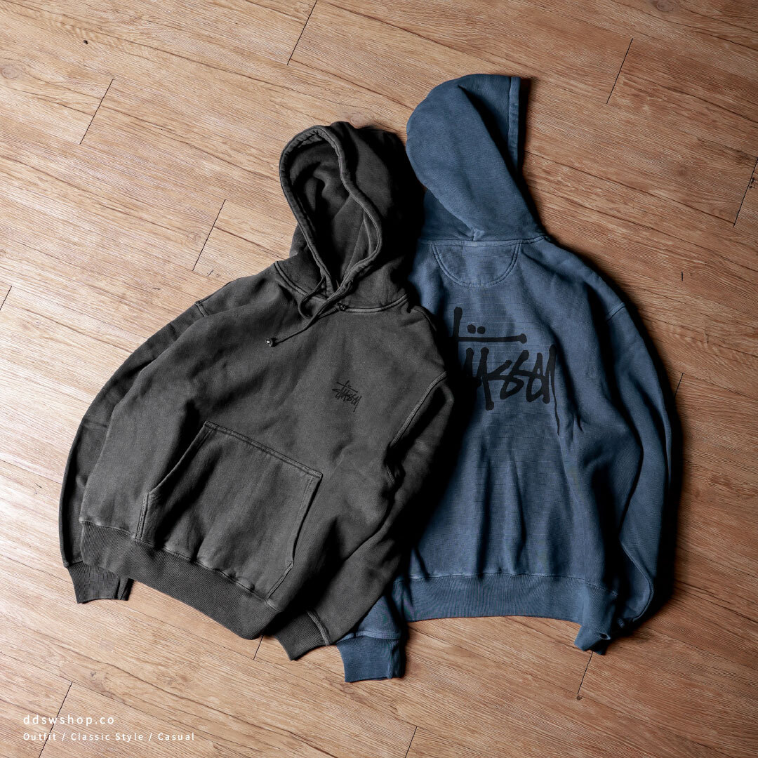 "代購" Stussy 25FW BASIC STÜSSY HOODIE PIGMENT DYED 帽T 基本款 水洗