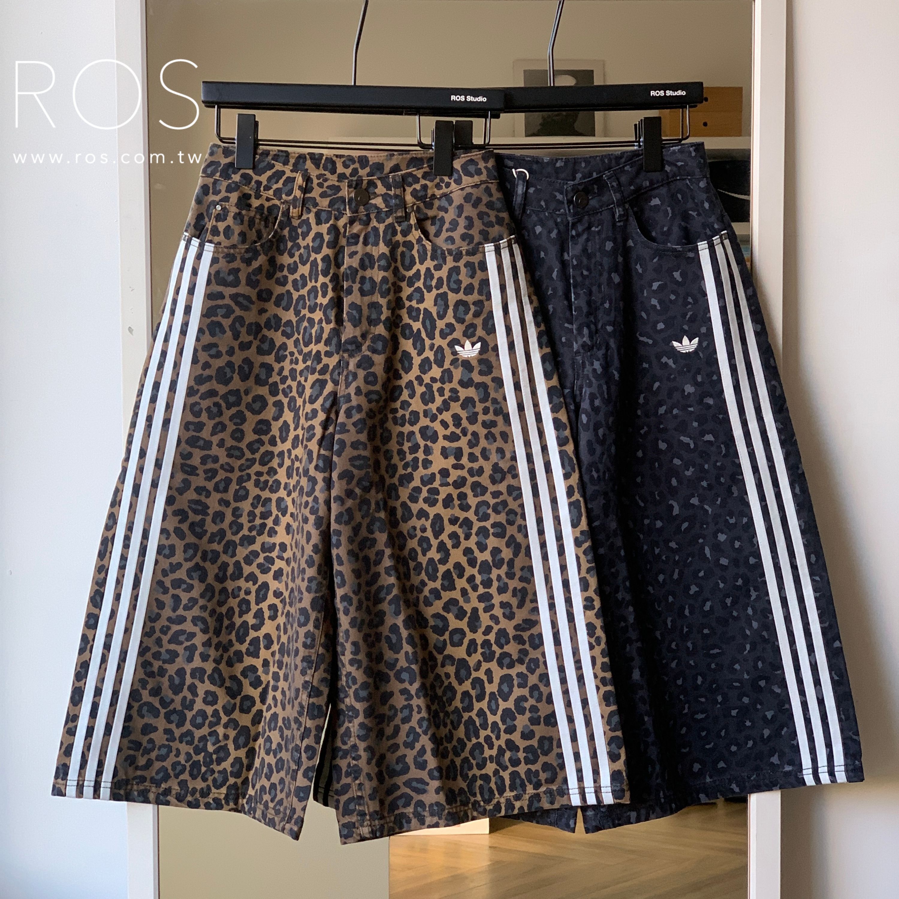 Adidas Original 豹紋牛仔七分褲(2colors)