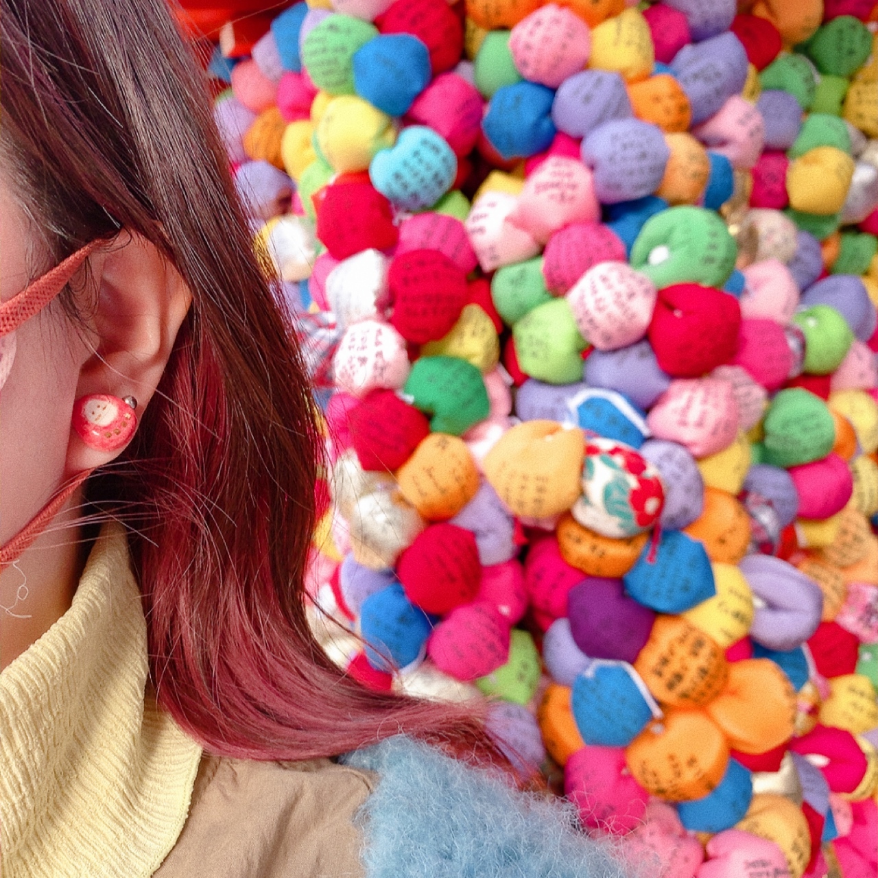 [手作家] 達摩x富士山耳環