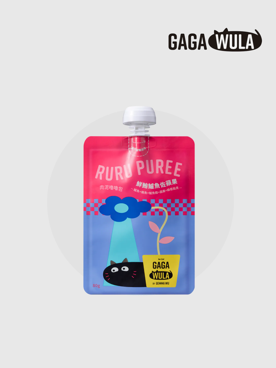 【GAGAWULA】RURU PUREE 肉泥嚕嚕包｜鮮鮪鱸魚佐蘋果