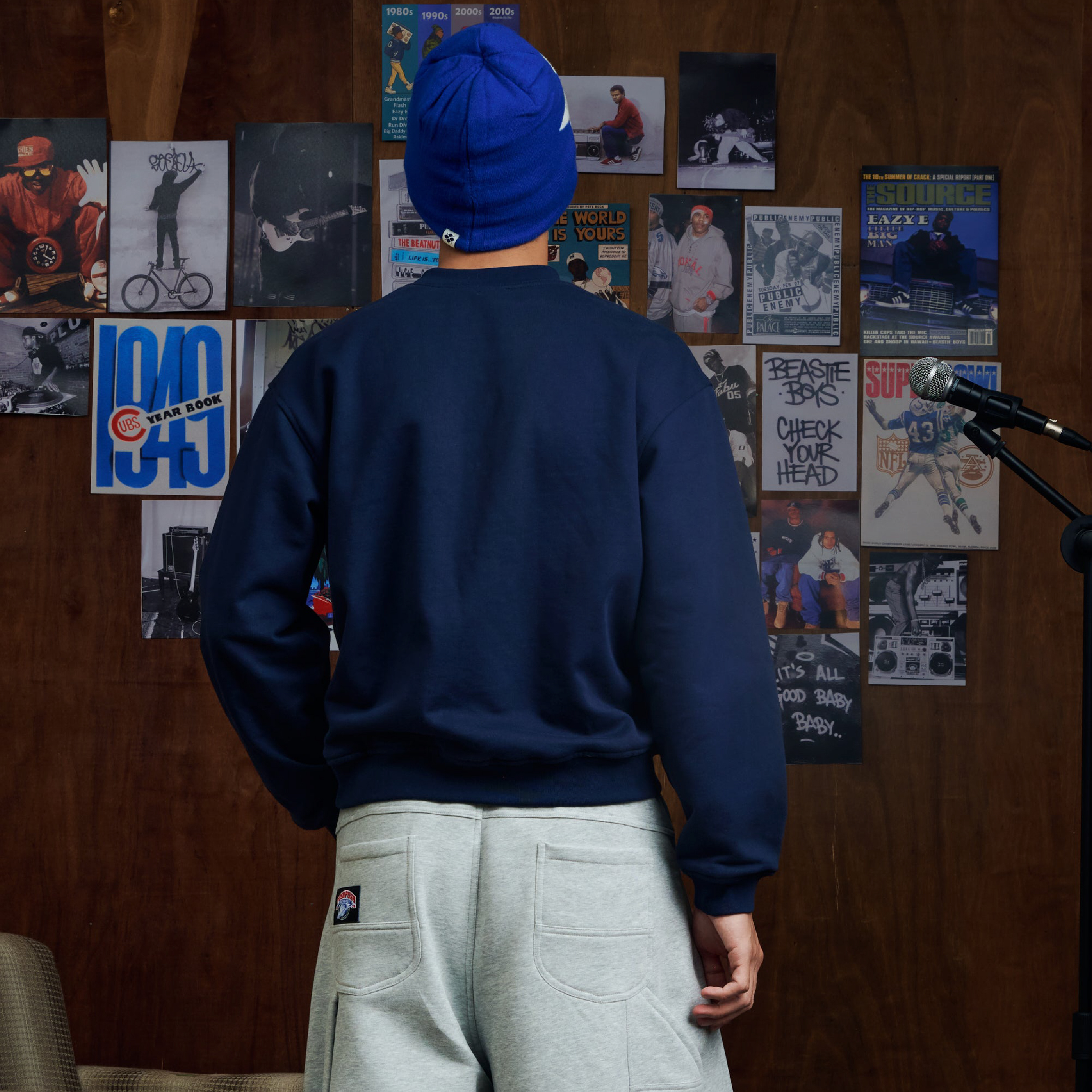 PUSH PUSH PP Core Crewneck Logo刺繡大學Tee