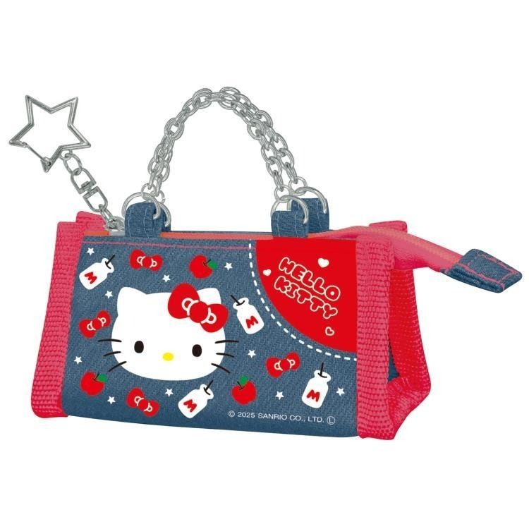 日本 Sanrio 牛仔布款收納袋匙扣