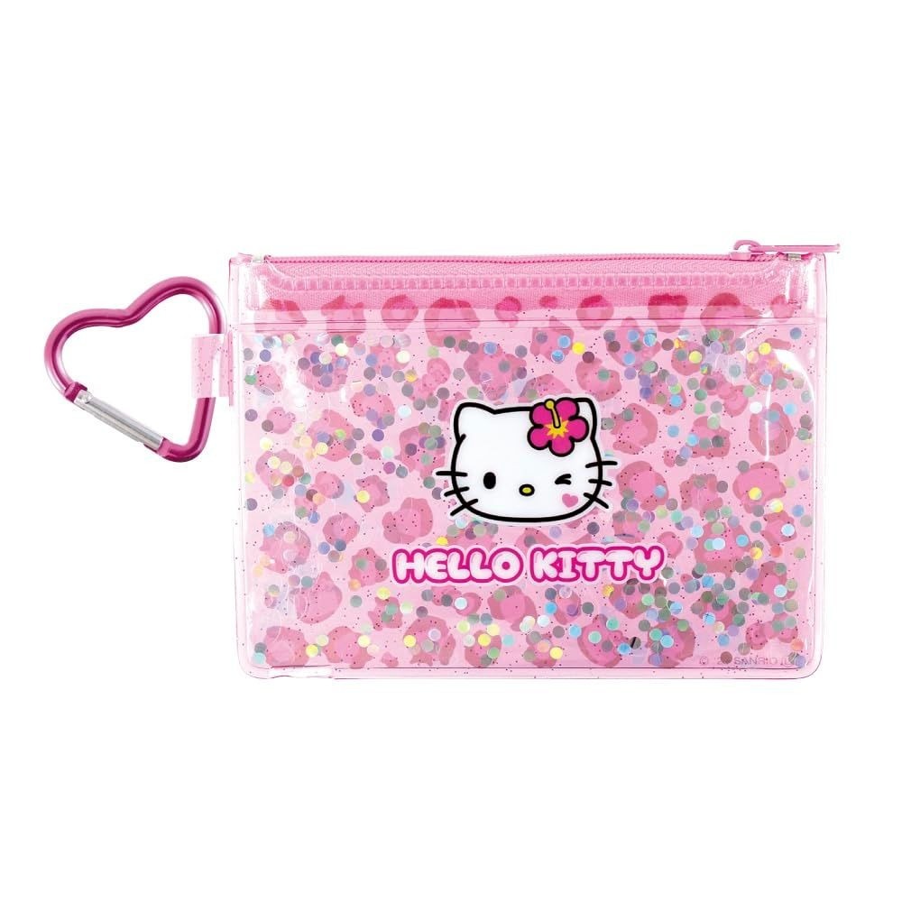 日本 Sanrio 流沙珠片閃閃Zipbag匙扣