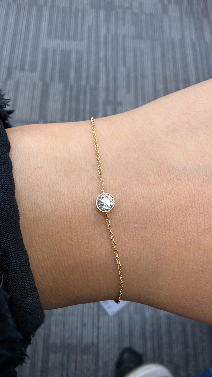 0.3ct 鑽石黃金手鏈 (B1167)