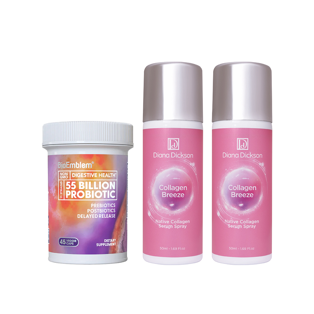 A2 Diana Dickson 原生膠原精華噴霧 50ml 2支 + 益生菌550億 1件 |K11-BUN001