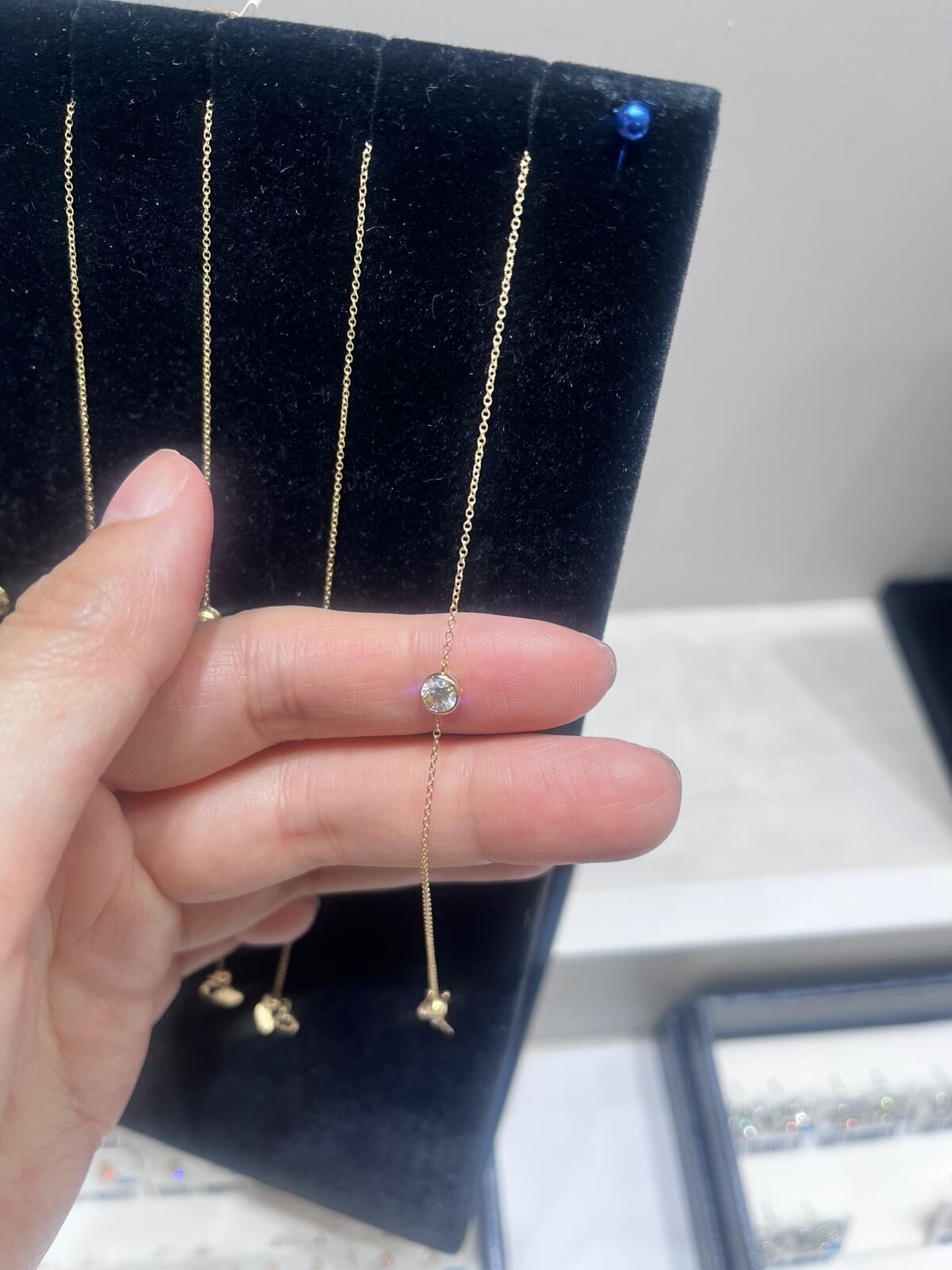 0.3ct 鑽石黃金手鏈 (B1167)