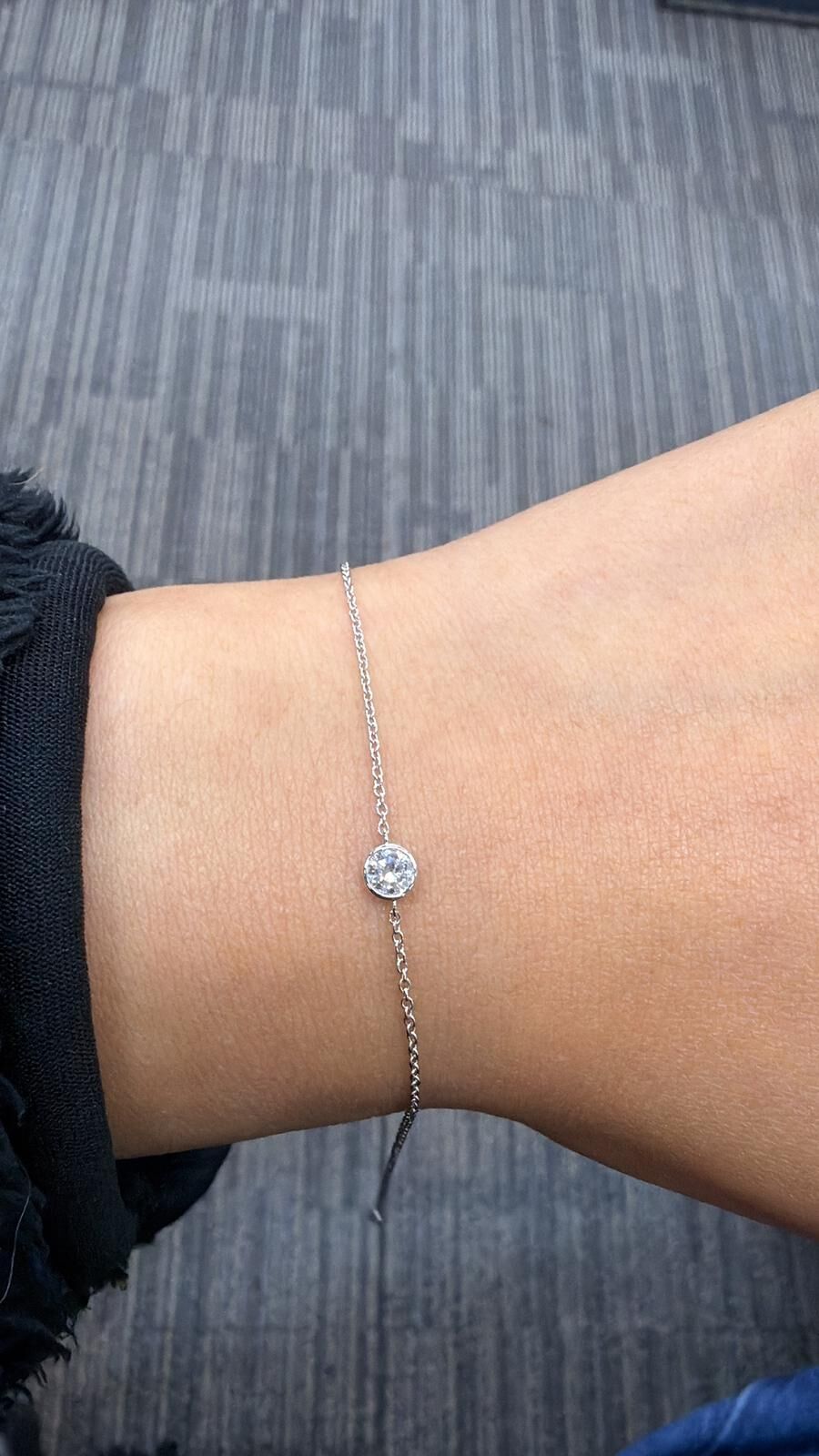 0.24ct 鑽石鉑金手鏈 (SB2476)