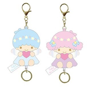 日本 Sanrio Little Twin Stars 夢幻之旅系列 - 可伸縮公仔匙扣 (Kiki + Lala)