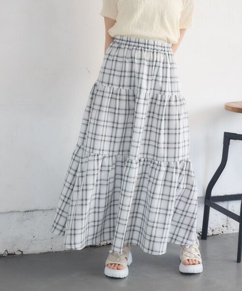 日本預訂 WINTER SALE RG 拼布喇叭裙