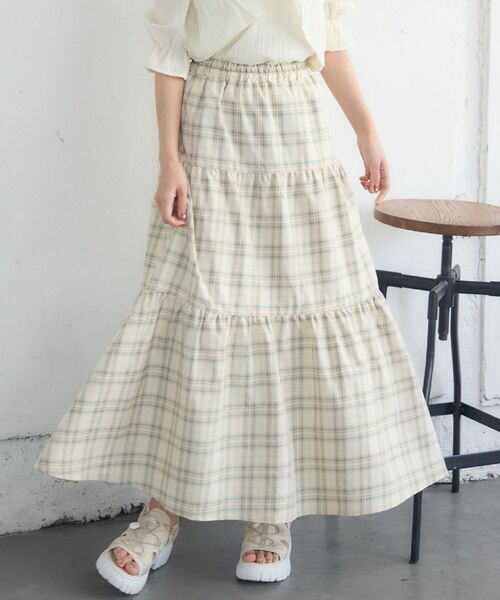 日本預訂 WINTER SALE RG 拼布喇叭裙