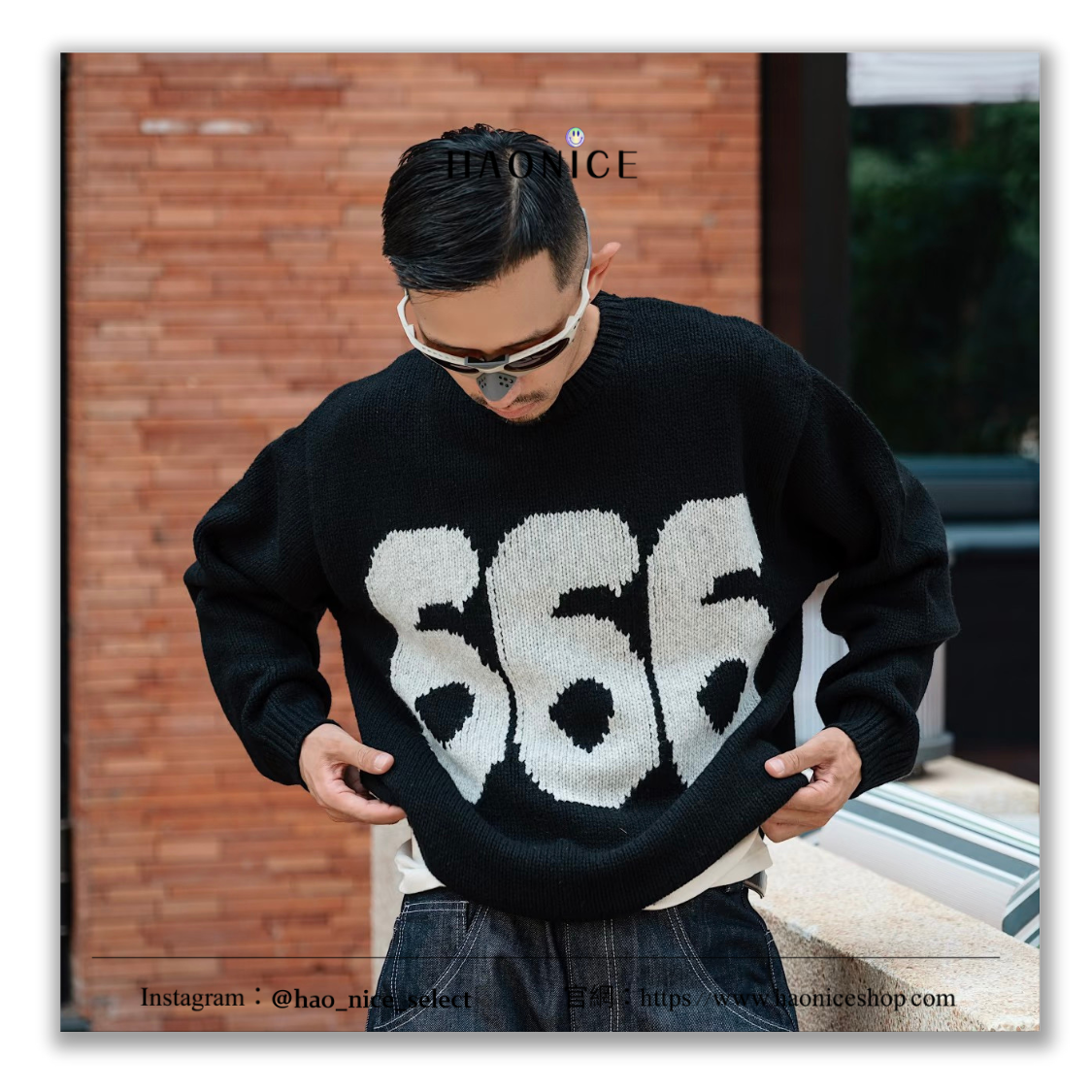 【HAO NICE】潮到不行🤩Supreme x 山本耀司 Y’s 聯名🇺🇸刺繡666字樣 狂野 長袖 針織毛衣 圓領毛衣