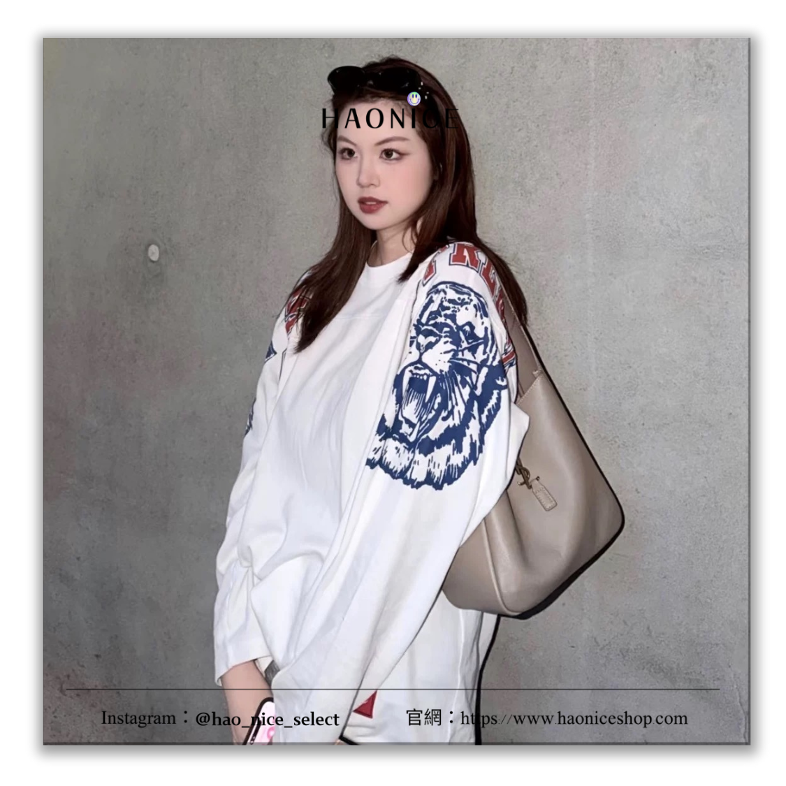 【HAO NICE】潮級帥🤩Supreme🇺🇸經典logo 老虎 足球風 66字樣 長袖 長T 大學T