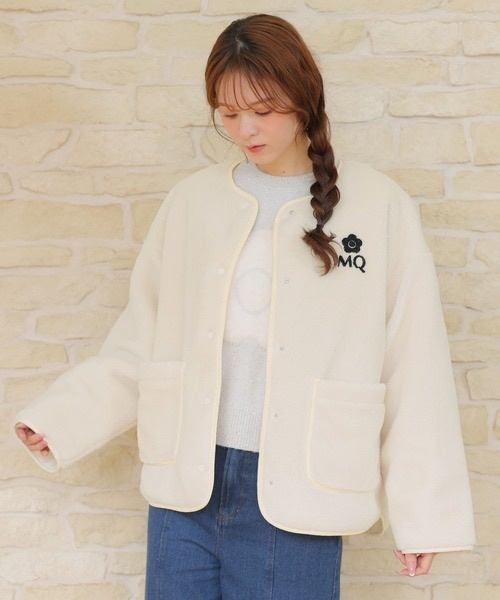 MARY QUANT / MQ logo boa blouson