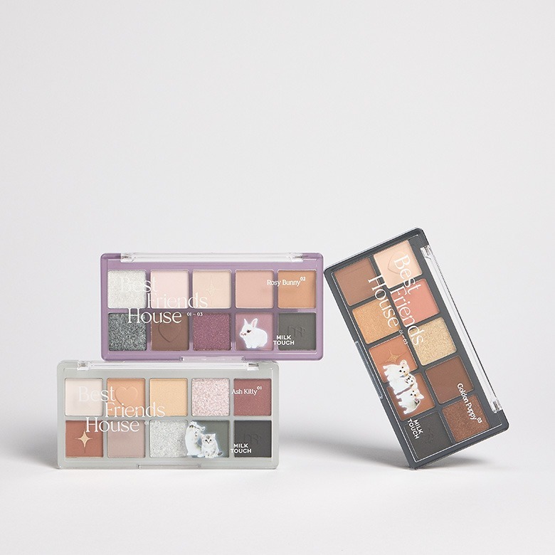 MILK TOUCH 萌寵小屋八色眼影盤【3款色號】