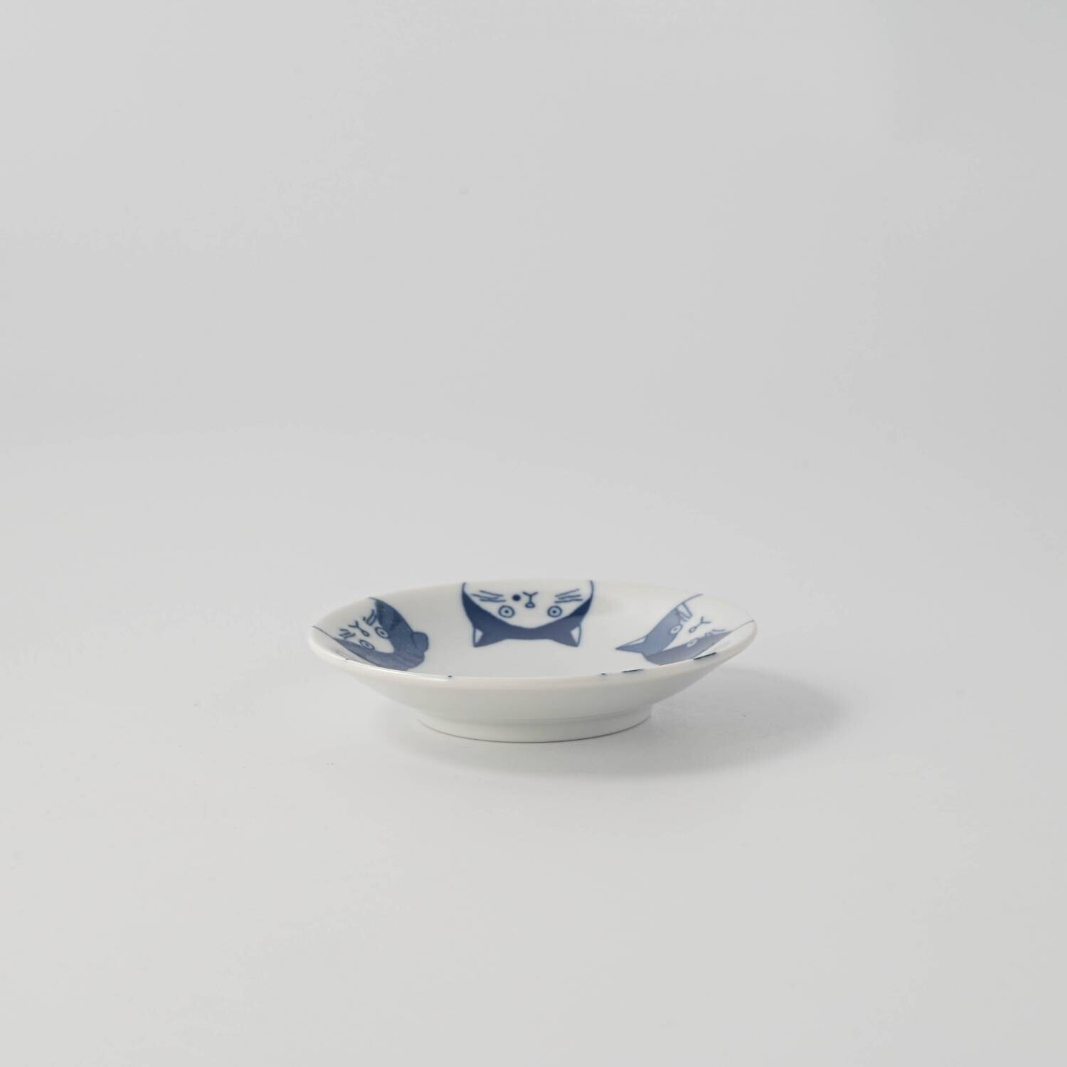 貓咪 10cm 陶瓷小碟 豆皿｜日本美濃燒