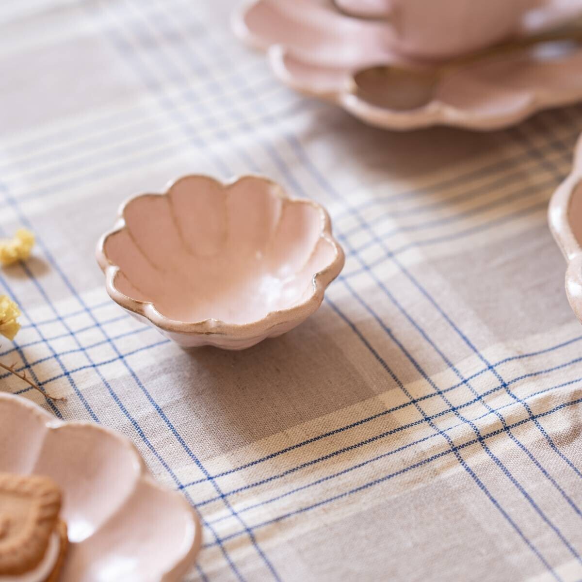 花型 8cm小碟子 小碗｜日本 小兵製陶所 Rinka