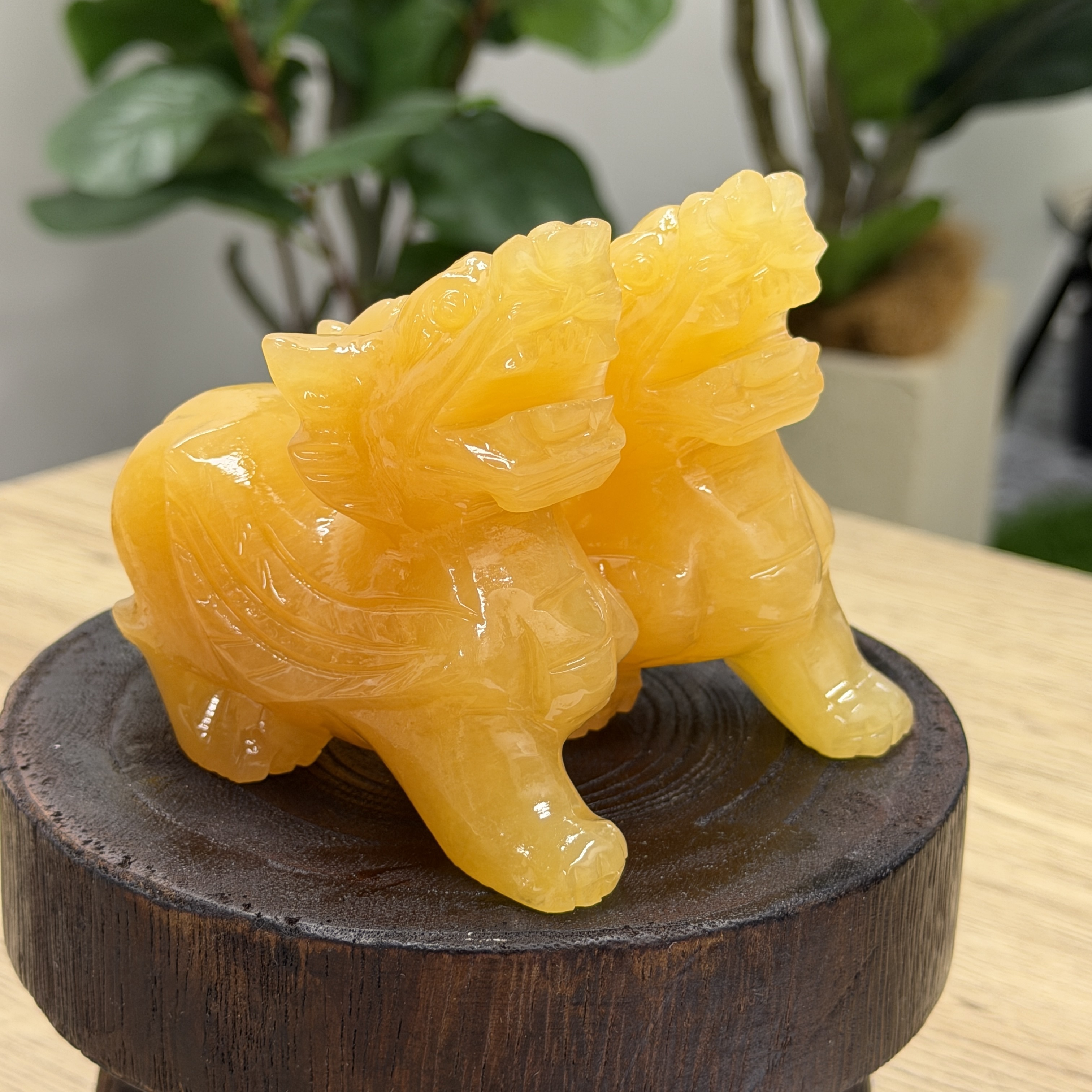 黃玉貔貅1對 WQ1651