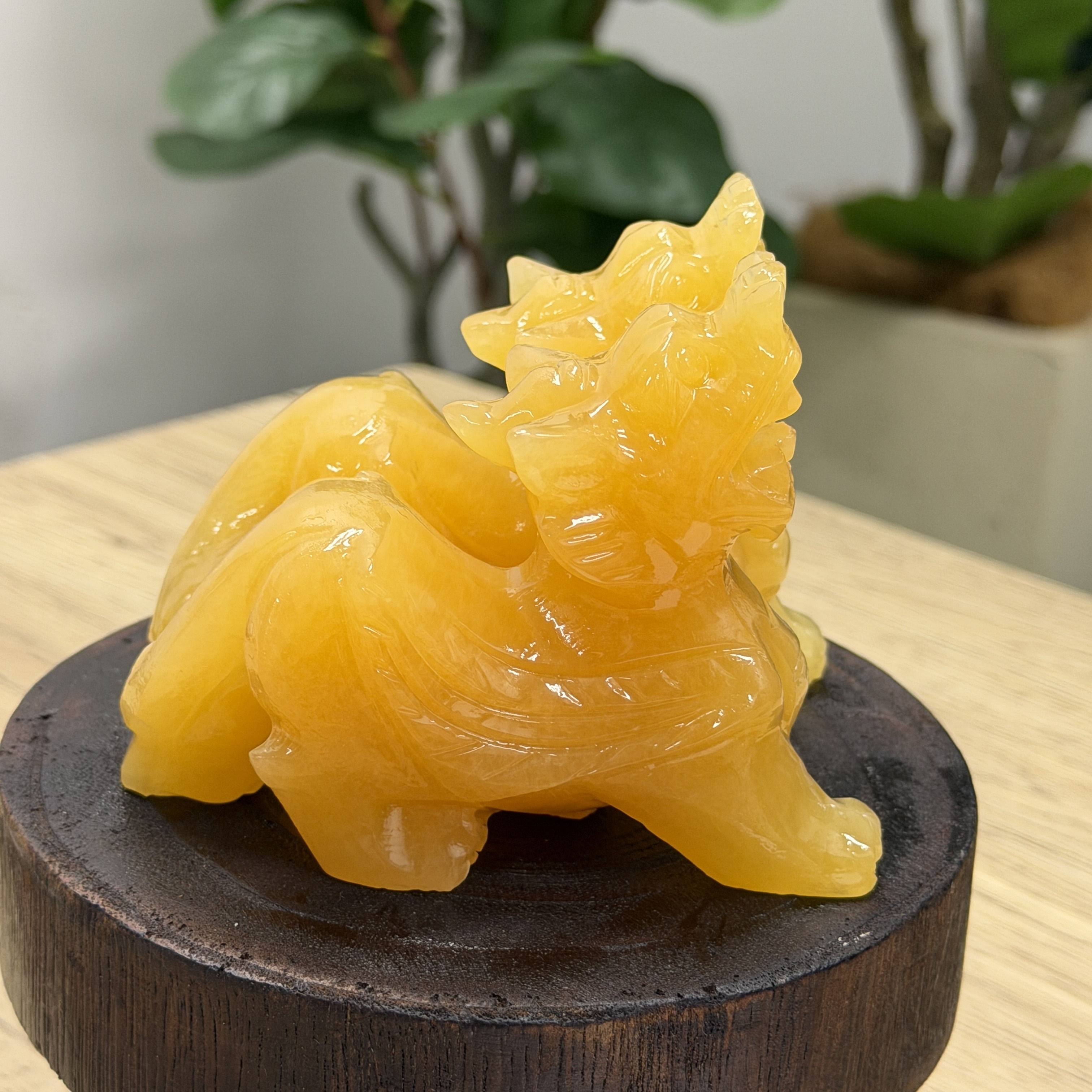 黃玉貔貅1對 WQ1651